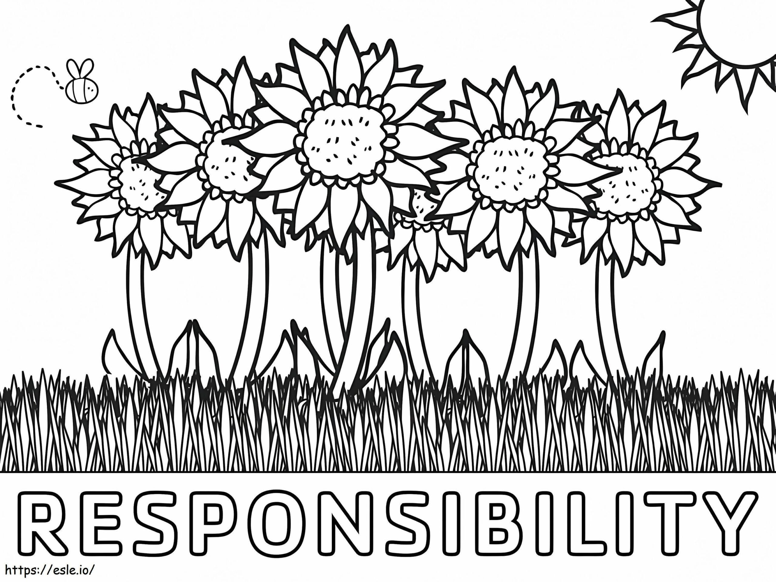 Free Printable Responsibility Coloring Page