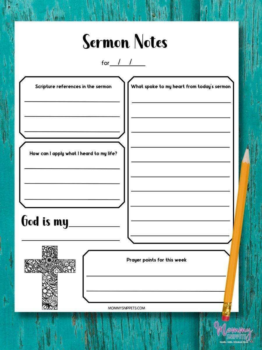 Free Printable Sermon Notes For Kids Engage Kids In Church