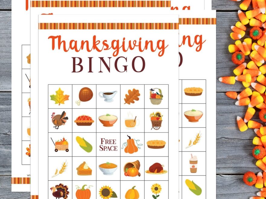 Free Printable Thanksgiving Bingo Cards For All Ages Carla Schauer Designs
