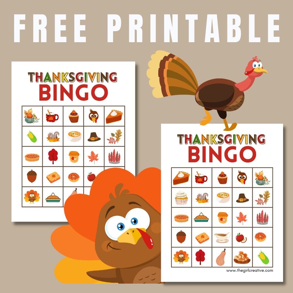 Free Printable Thanksgiving Bingo Cards For Large Groups