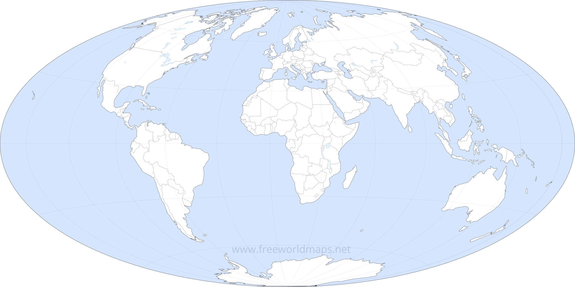 Printable World Map With Countries Not Labeled