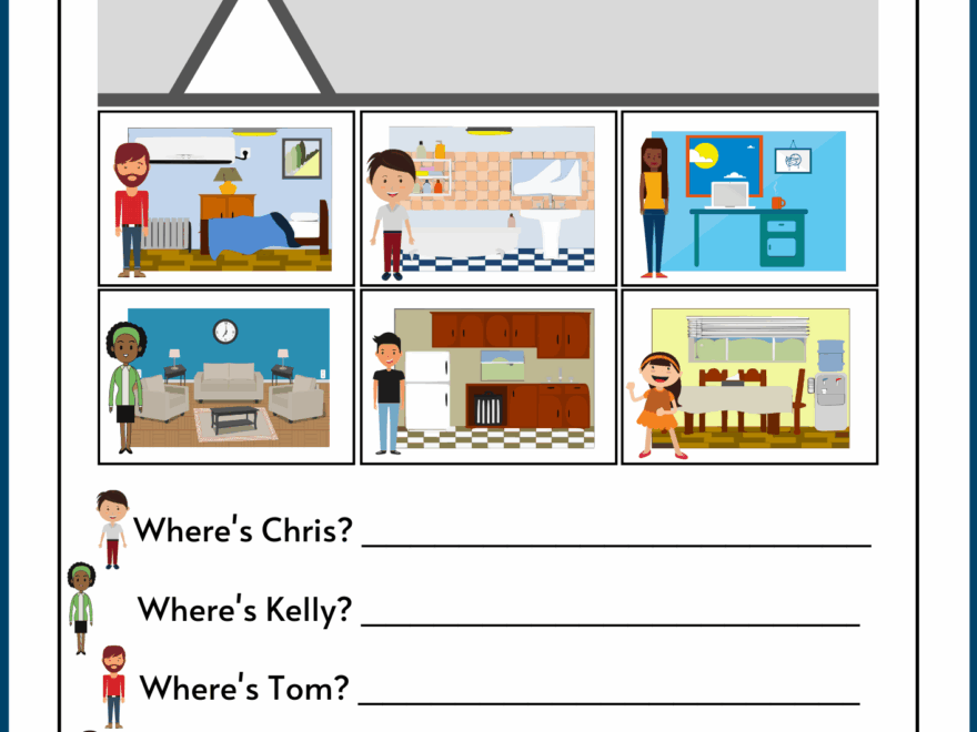 Free Rooms Of The House Worksheets Games4esl