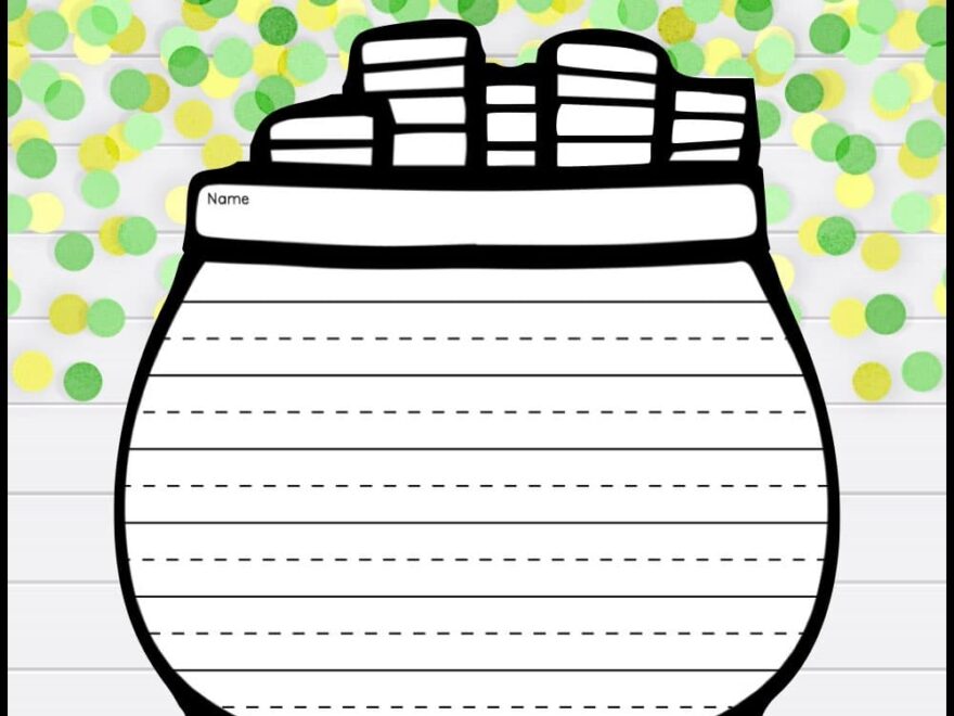 Free St Patrick s Day Writing Paper Literacy Stations