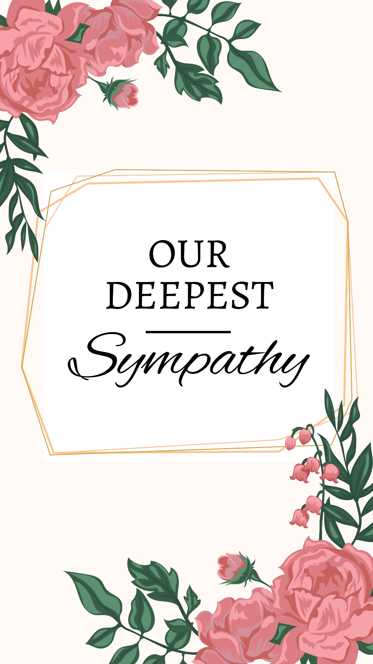 Free Sympathy Card Templates Editable And Printable