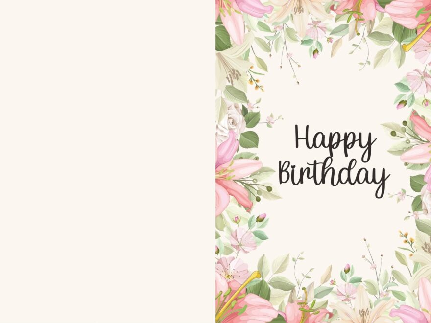 Free To Personalize Folded Birthday Card Templates Canva