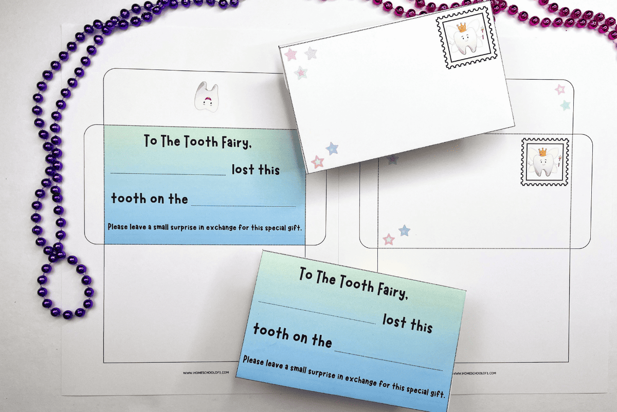 Printable Tooth Fairy Envelope Template