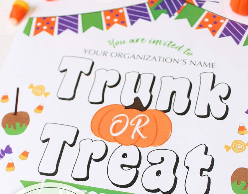 FREE Trunk Or Treat Flyer Template Aspen Jay