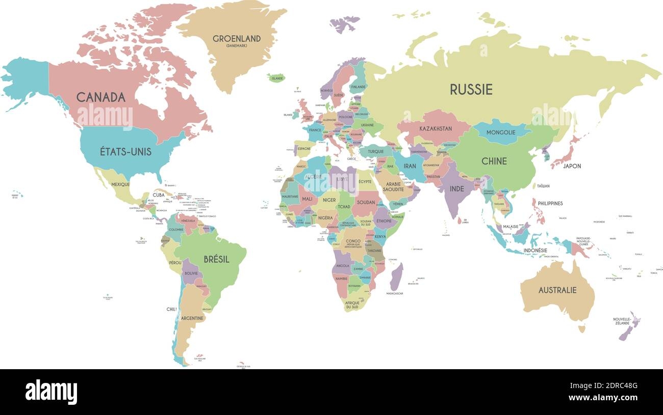 French World Map Hi res Stock Photography And Images Alamy