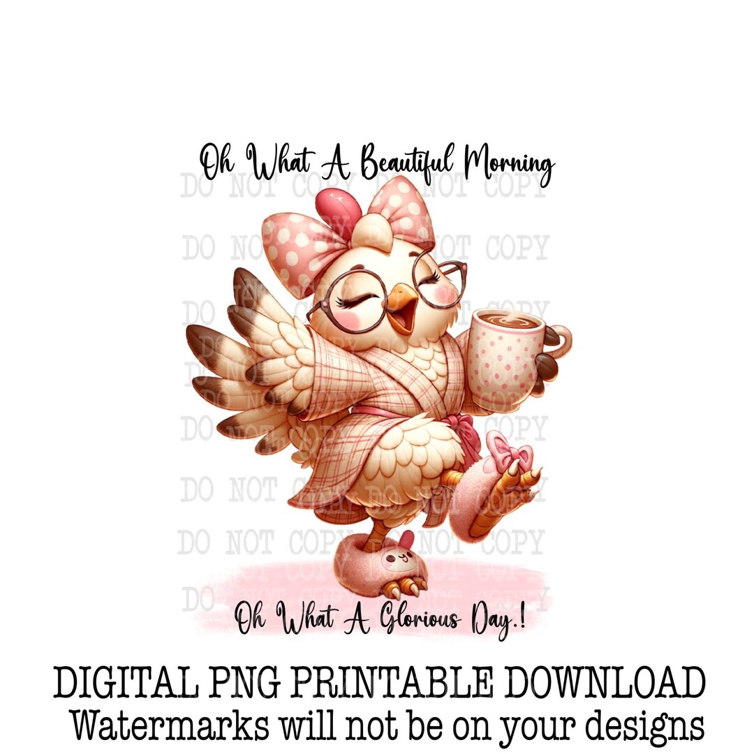 Funny Chicken Png Chicken Clipart Sublimation Digital Download Coffee Clipart Printable Wall Art Coffee Tumbler Png Towel Design Etsy