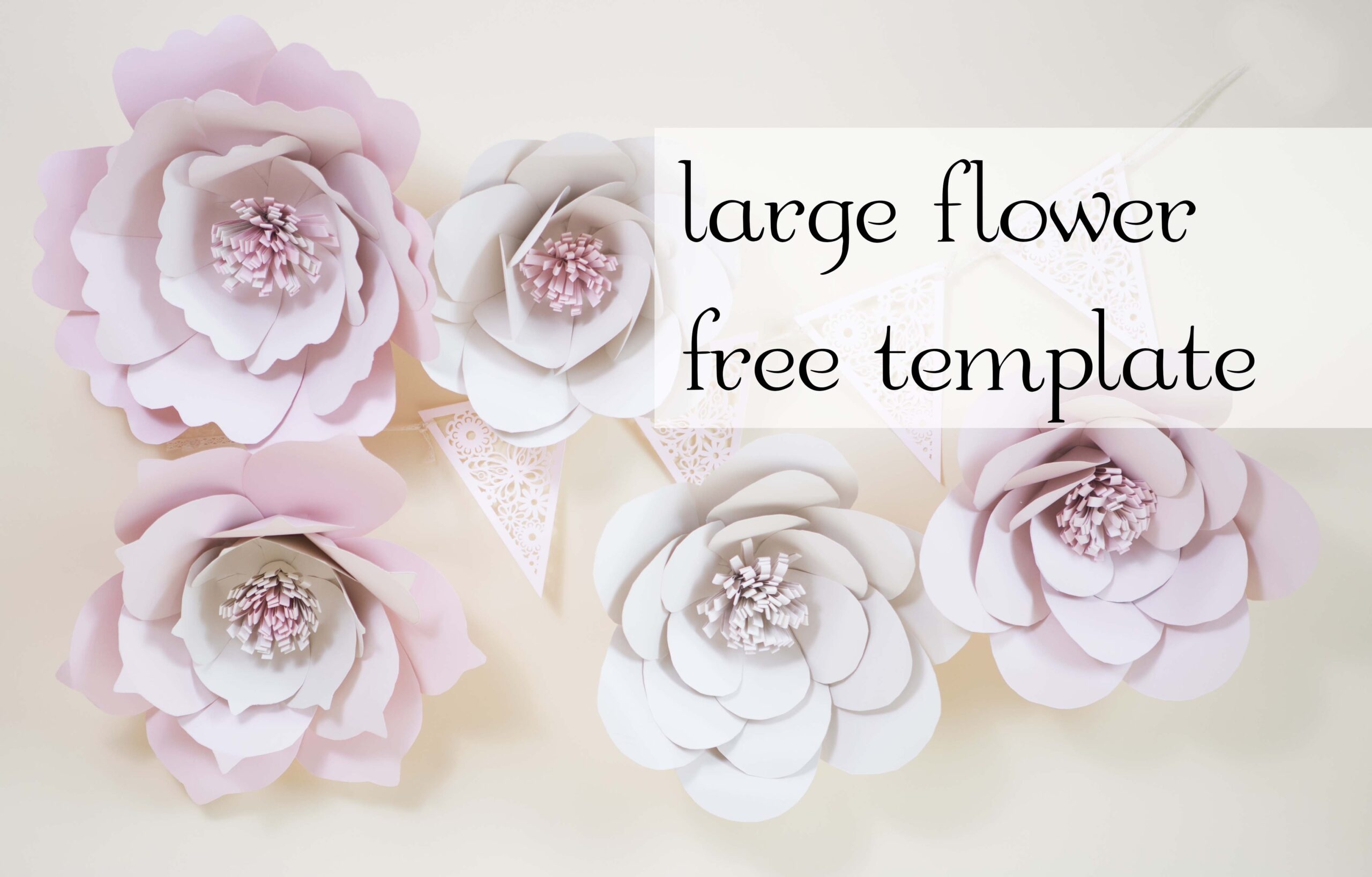 Free Printable Giant Flower Template