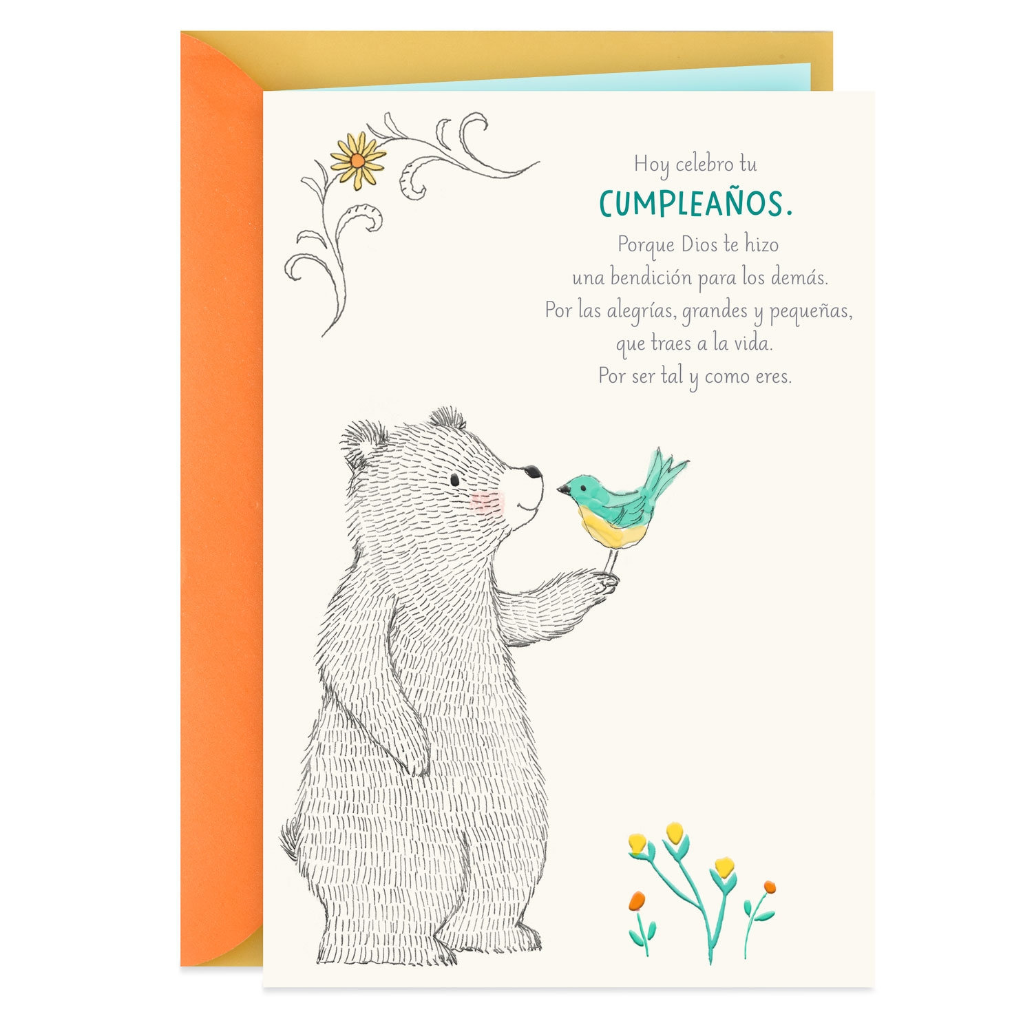 God Made You A Blessing Spanish Language Birthday Card Greeting Cards Hallmark