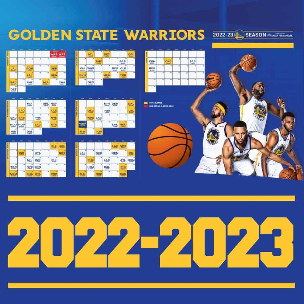 Golden State Warriors Schedule Printable