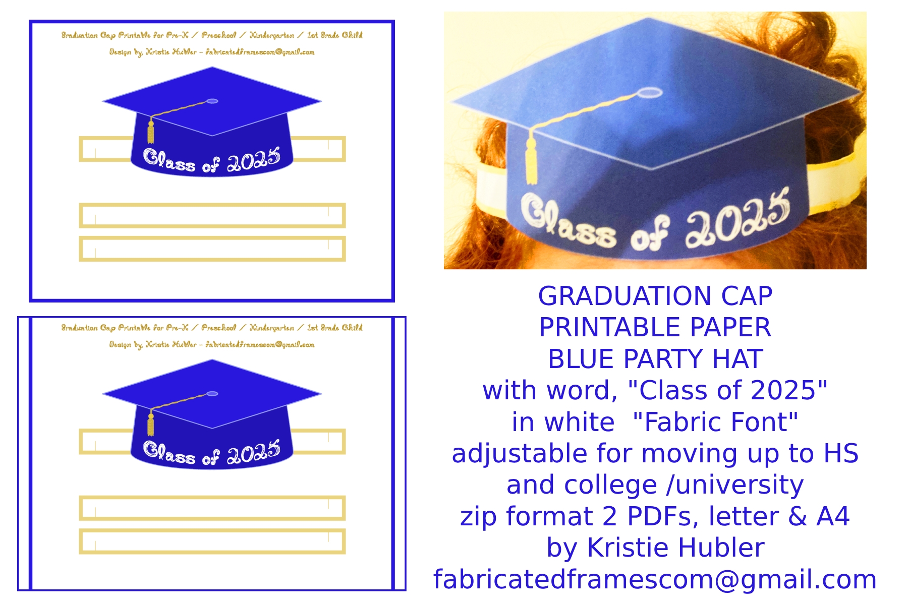 Printable 2025 Graduation Cap Pattern