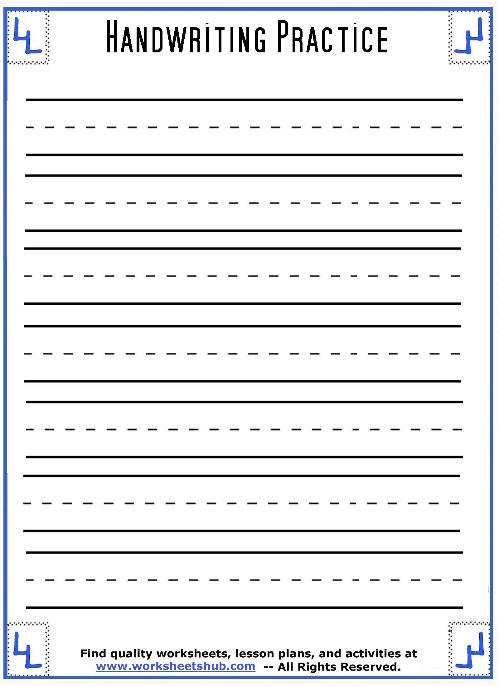 First Grade Writing Paper Printable