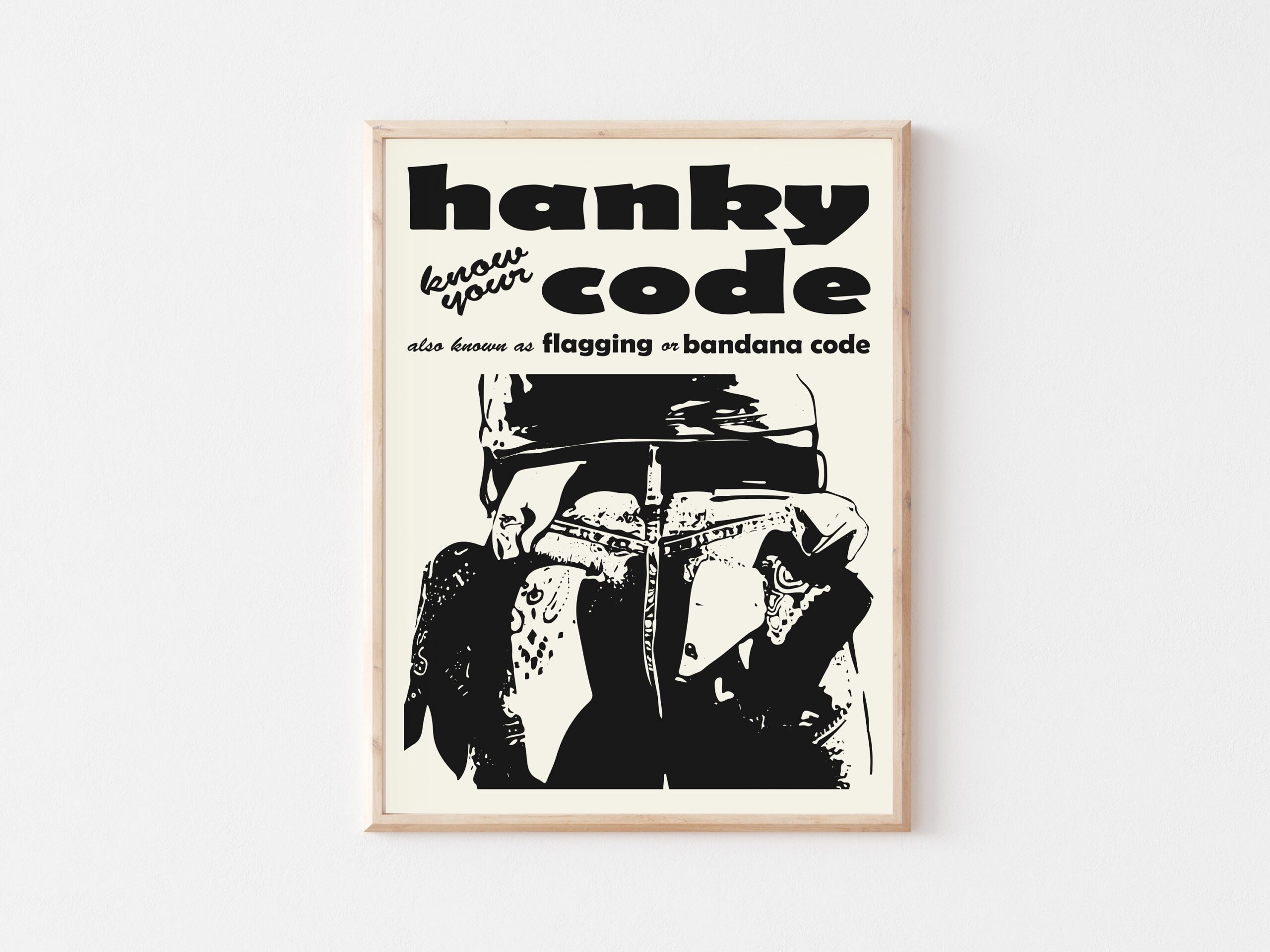 Hanky Code Bandana Code Flagging Handkerchief Code Vintage Inspired Lgbt Poster Vintage Queer Art Queer Art Lgbt Print Etsy New Zealand