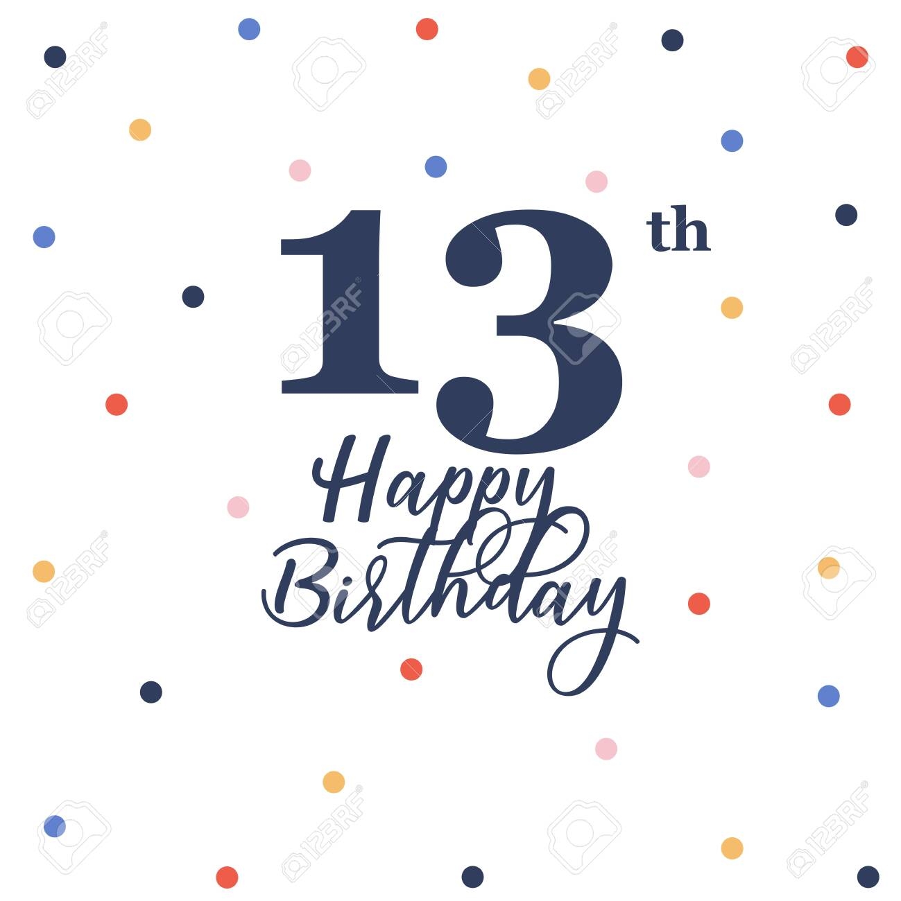 Happy 13Th Birthday Printable Card