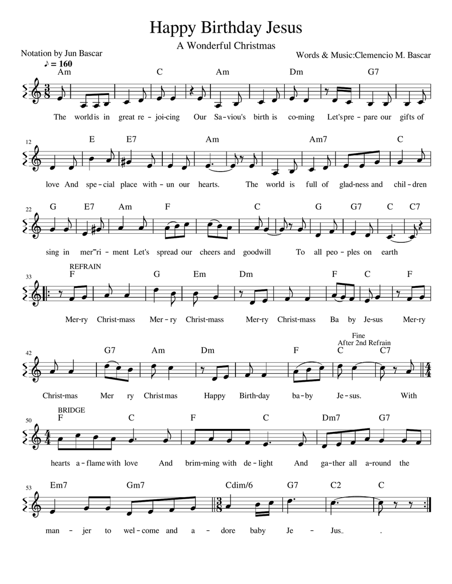 Happy Birthday Jesus 4 Part Digital Sheet Music Sheet Music Plus