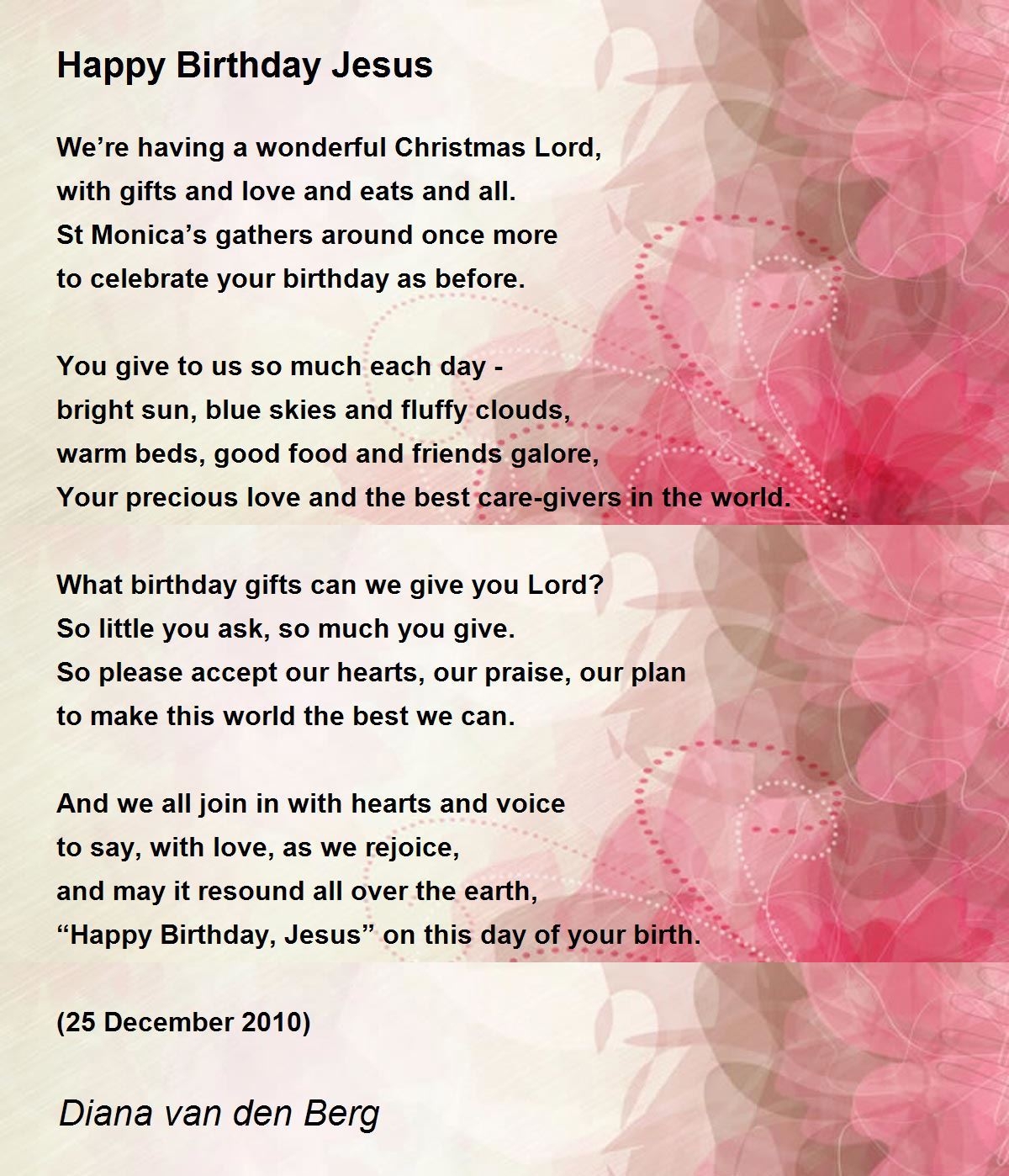 Happy Birthday Jesus By Sharon Wilson Piano Vocal Guitar Worksheets Library