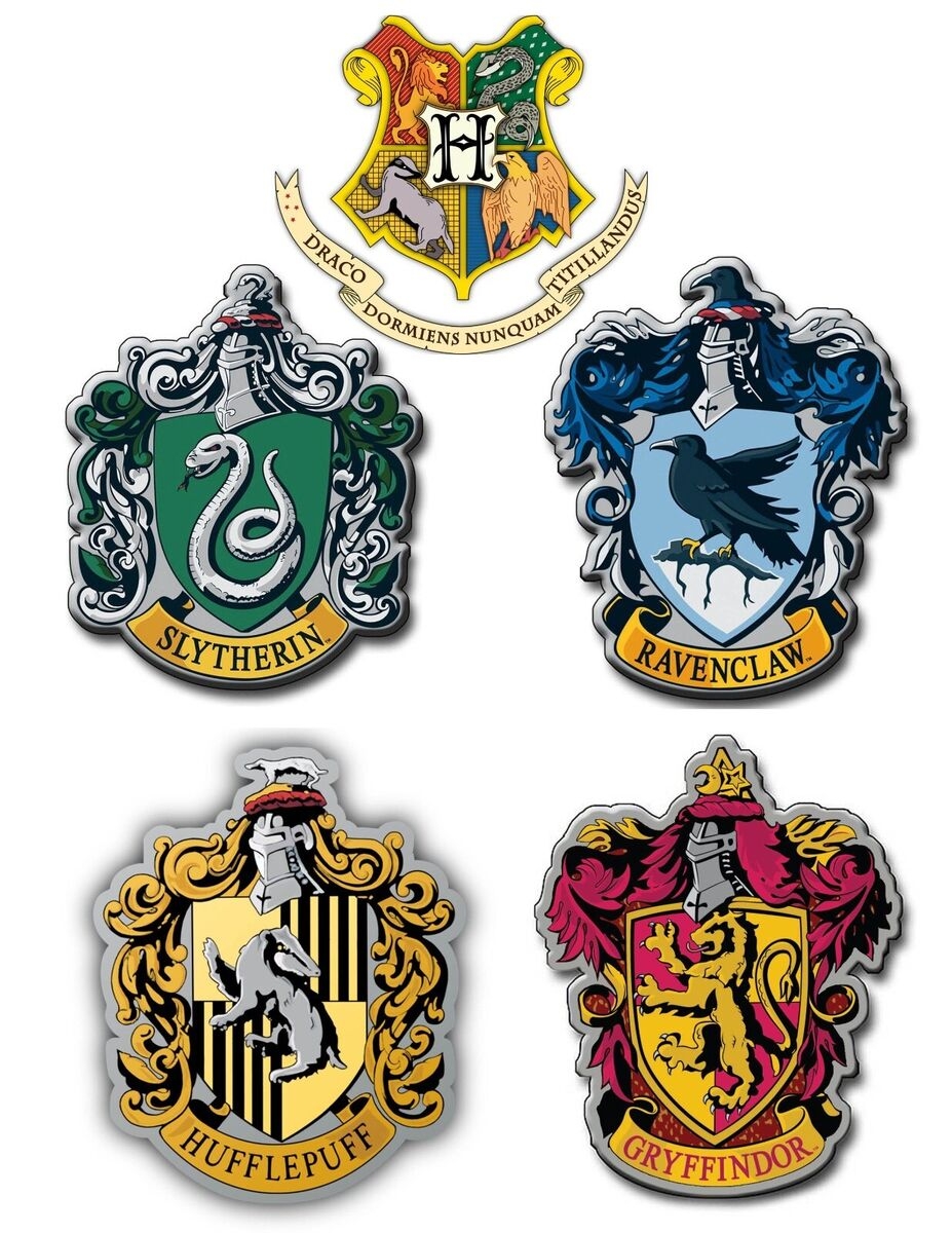 Harry Potter House Crest Iron On Patch Tattoo s Death Eater Lightning Bolt EBay