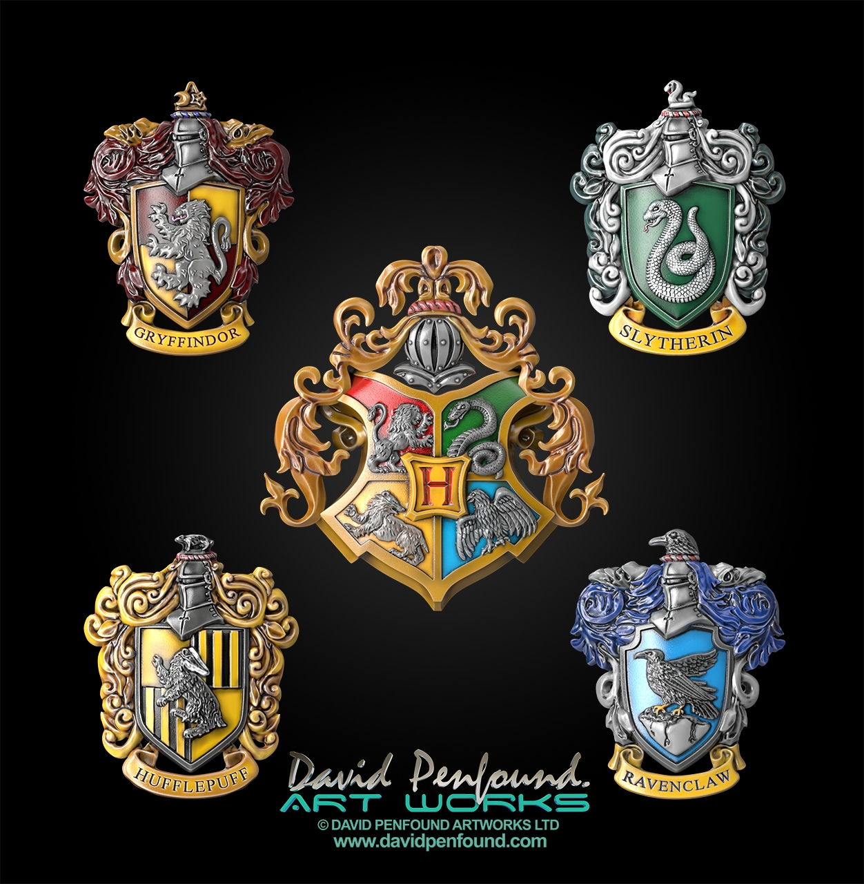 Printable Harry Potter House Crests