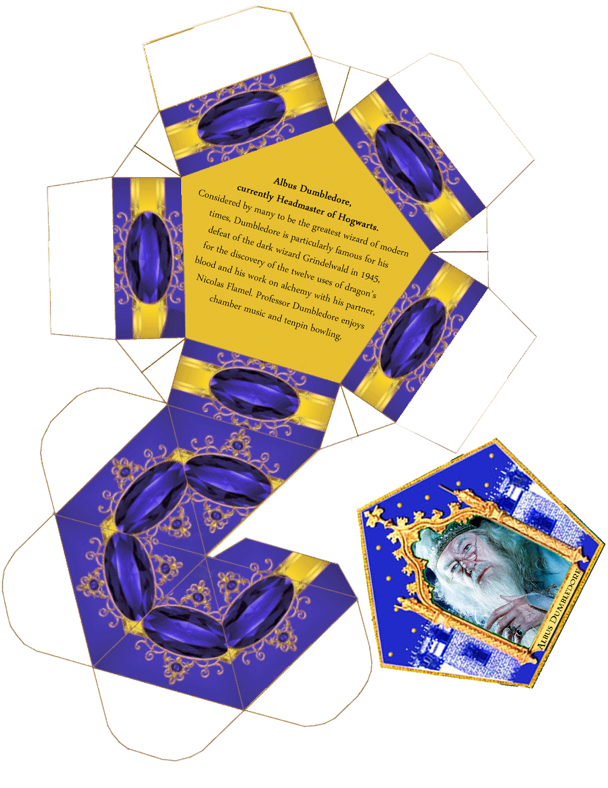 Harry Potter Paraphernalia Chocolate Frogs Box Template
