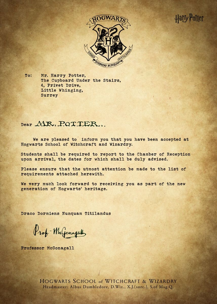 Hogwarts Letterhead Printable Printable Party Favors