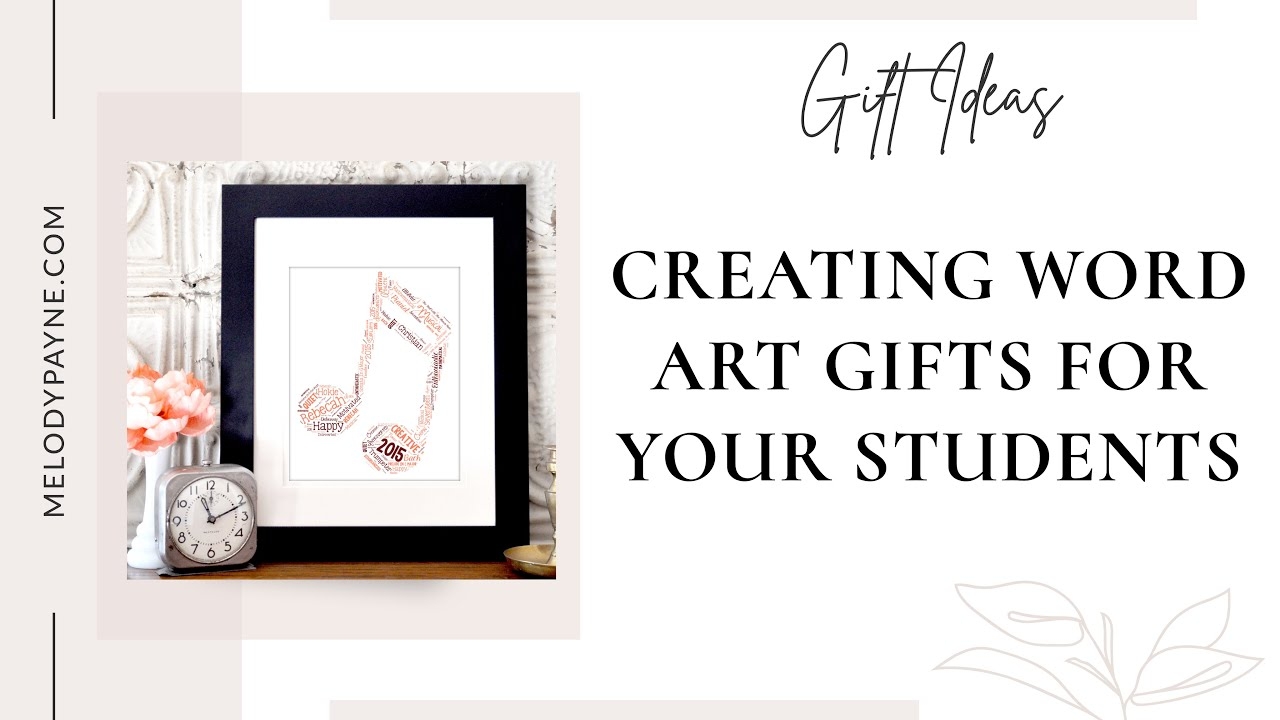 How To Create Quick And Easy Word Art Gifts For Your Students YouTube