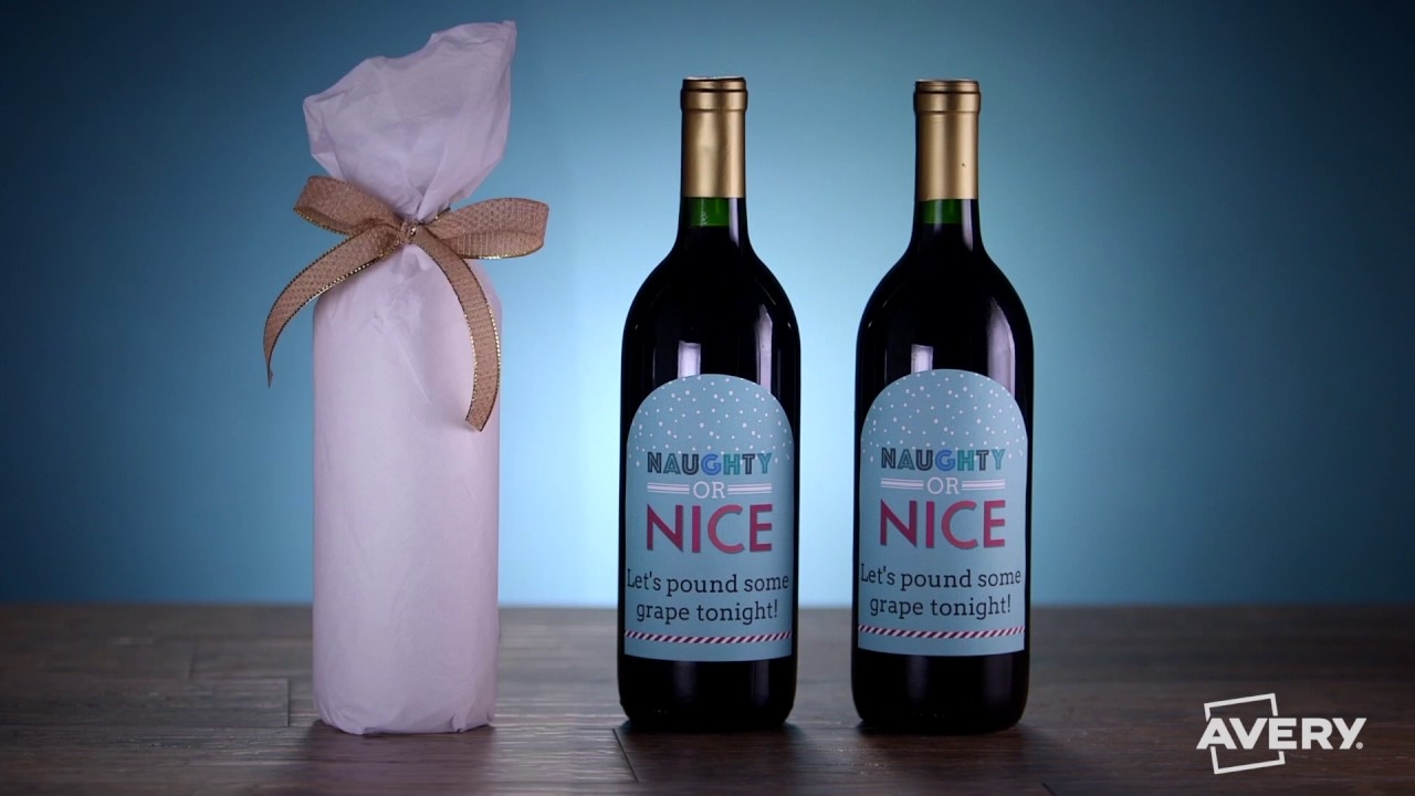 How To Make DIY Wine Bottles With Avery YouTube