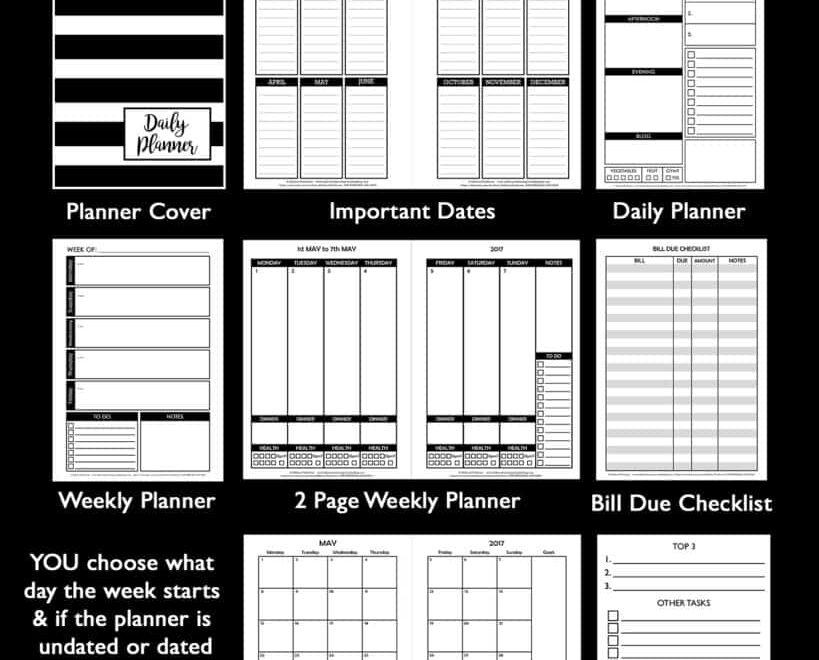 How To Make Printables In Photoshop step By Step Video Tutorials All About Planners
