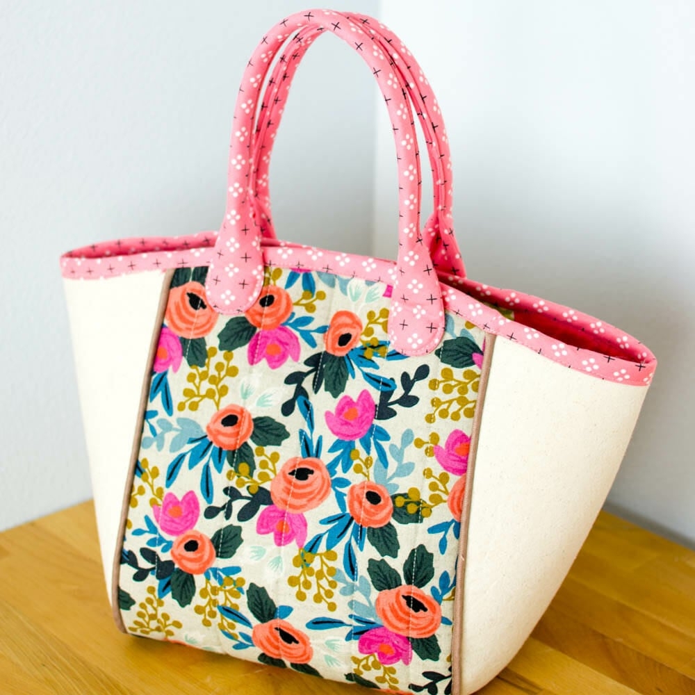 How To Sew A Fabric Basket Tote Free Sewing Pattern