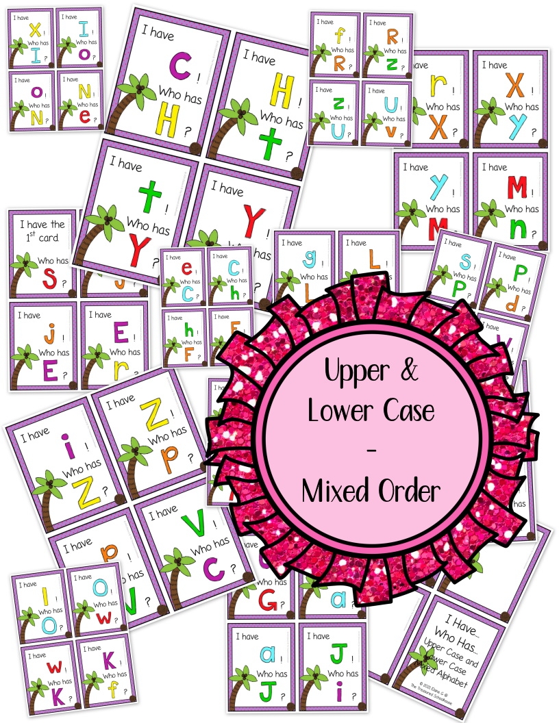 I Have Who Has Alphabet Printable