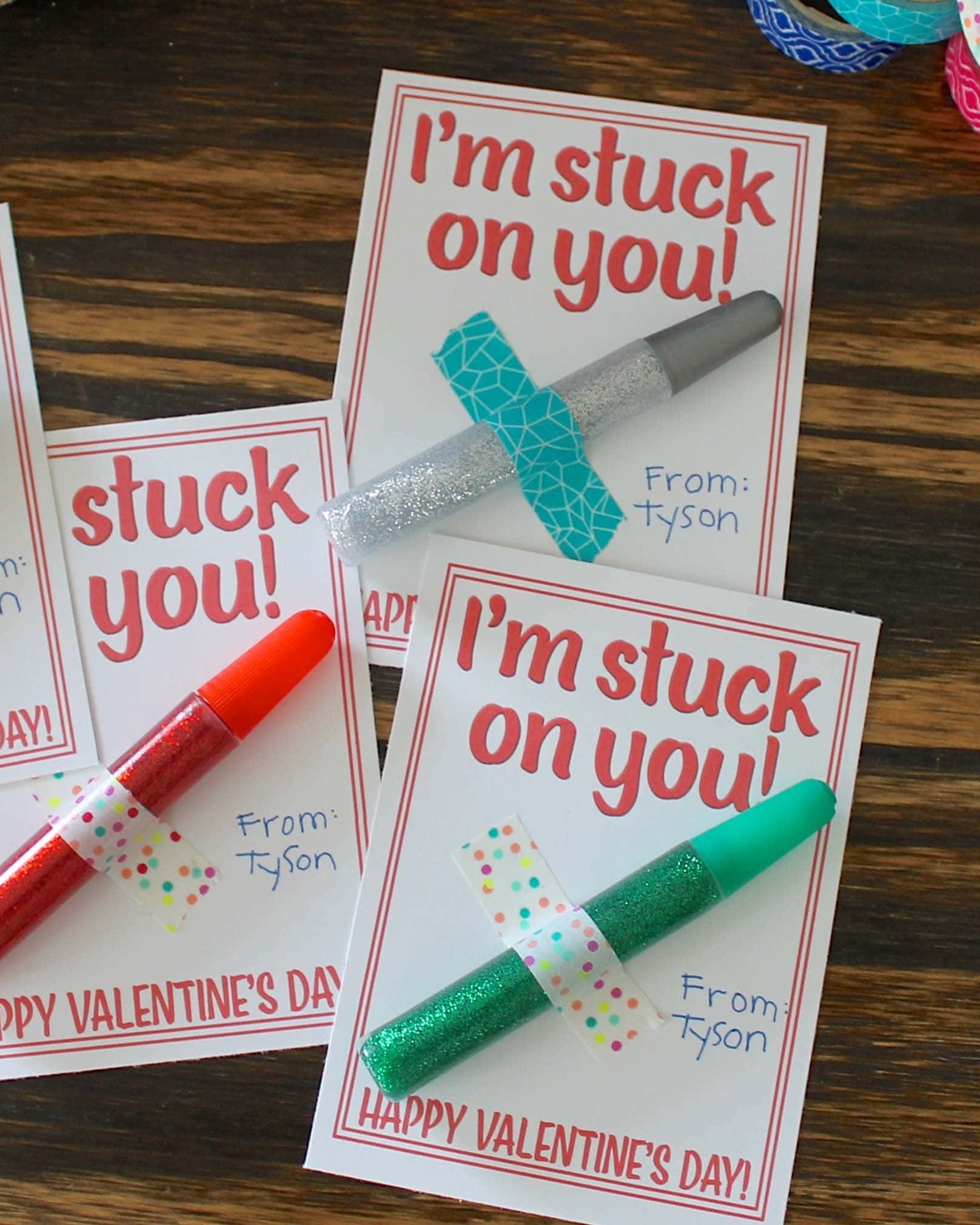 I m Stuck On You Free Printable Valentine MomDot