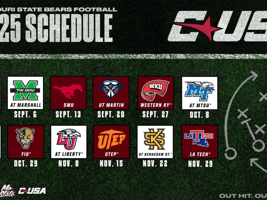 Inaugural CUSA Football Schedule Announced Missouri State