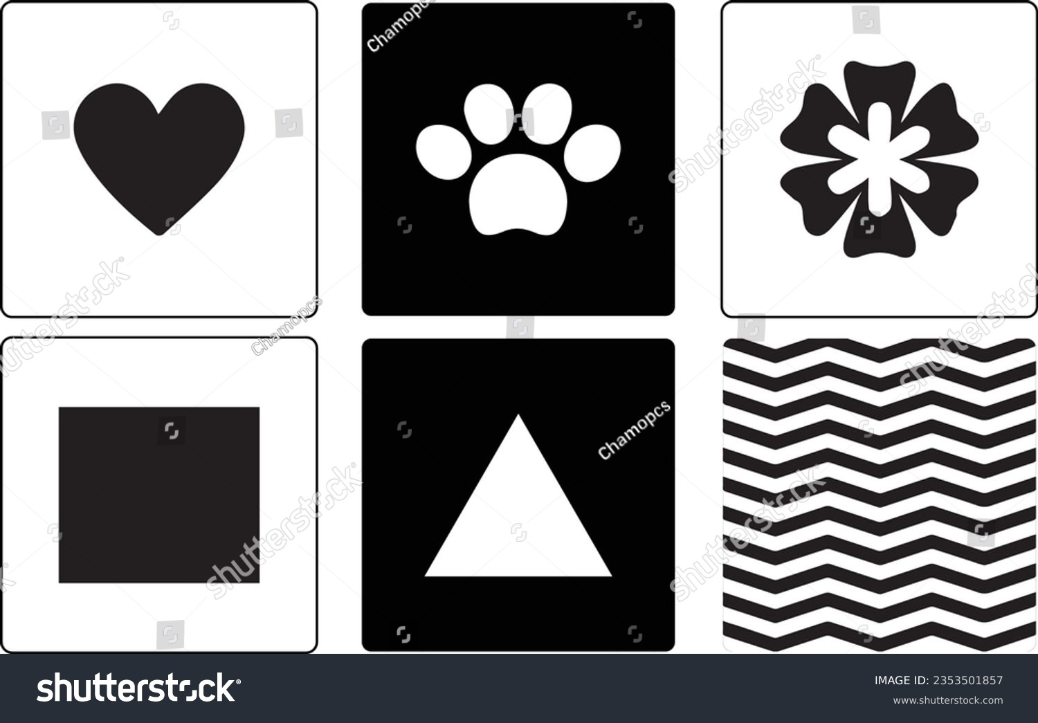 Free Printable Black And White Baby Visual Cards
