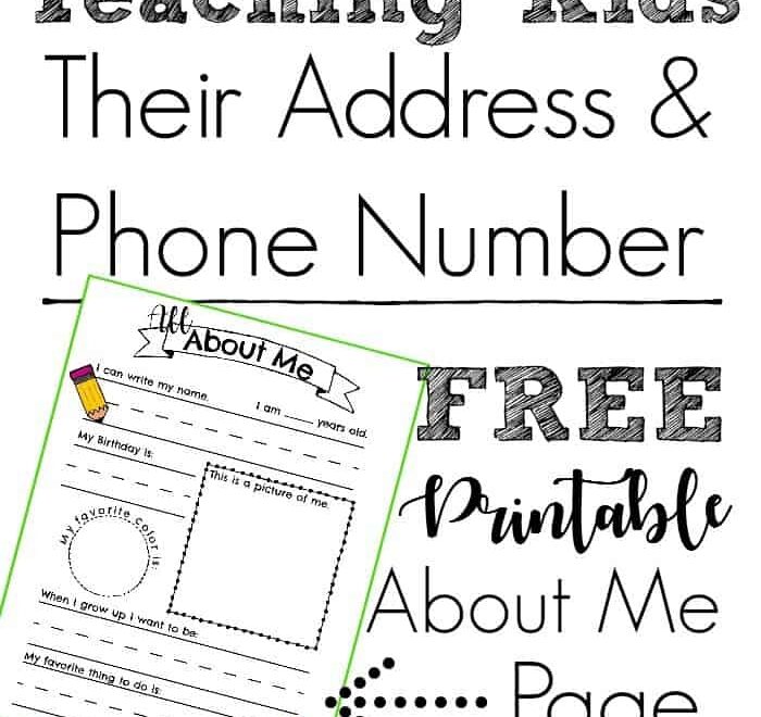 Inkdotpot Dry Erase Practice Worksheet I Know My Address I Know My Phone Number Preschool Kindergarten Laminated Worksheet Homeschool Activities Worksheets Library
