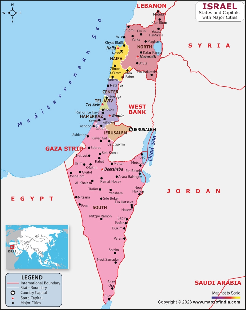 Israel Map HD Map Of The Israel