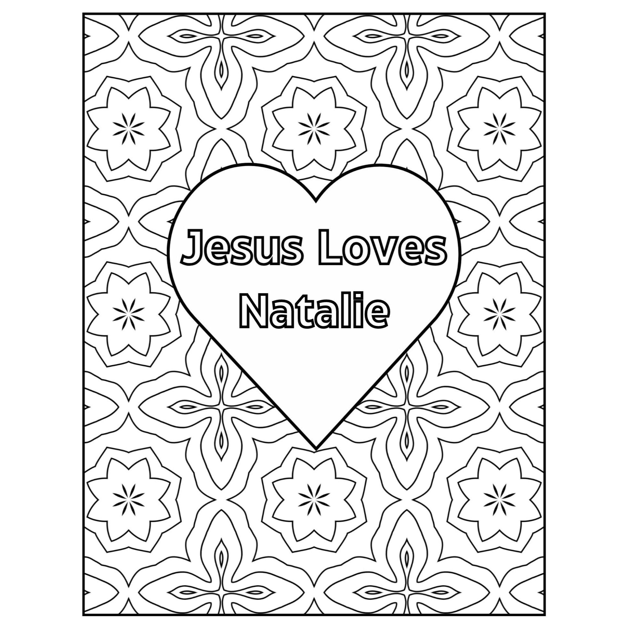 Jesus Loves Me Printable Coloring Pages