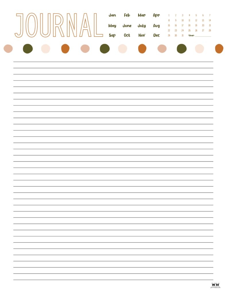 Journal Templates Pages 25 FREE Printables Printabulls