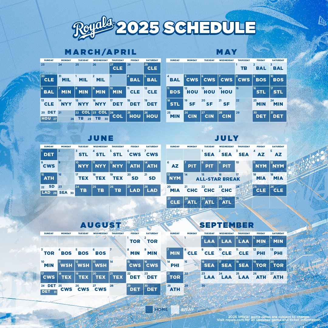 Kansas City Royals On X The First Look At Our Full 2025 Schedule Https t co BJMihFr2GN X