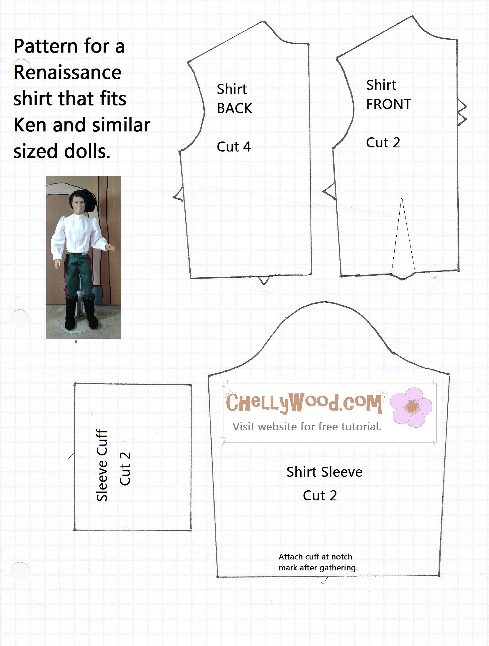 Printable Ken Doll Clothes Patterns