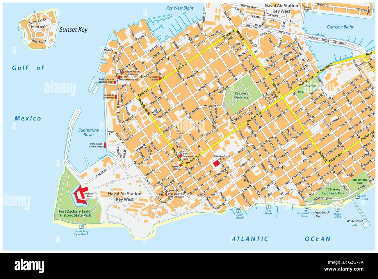 Printable Map Of Key West