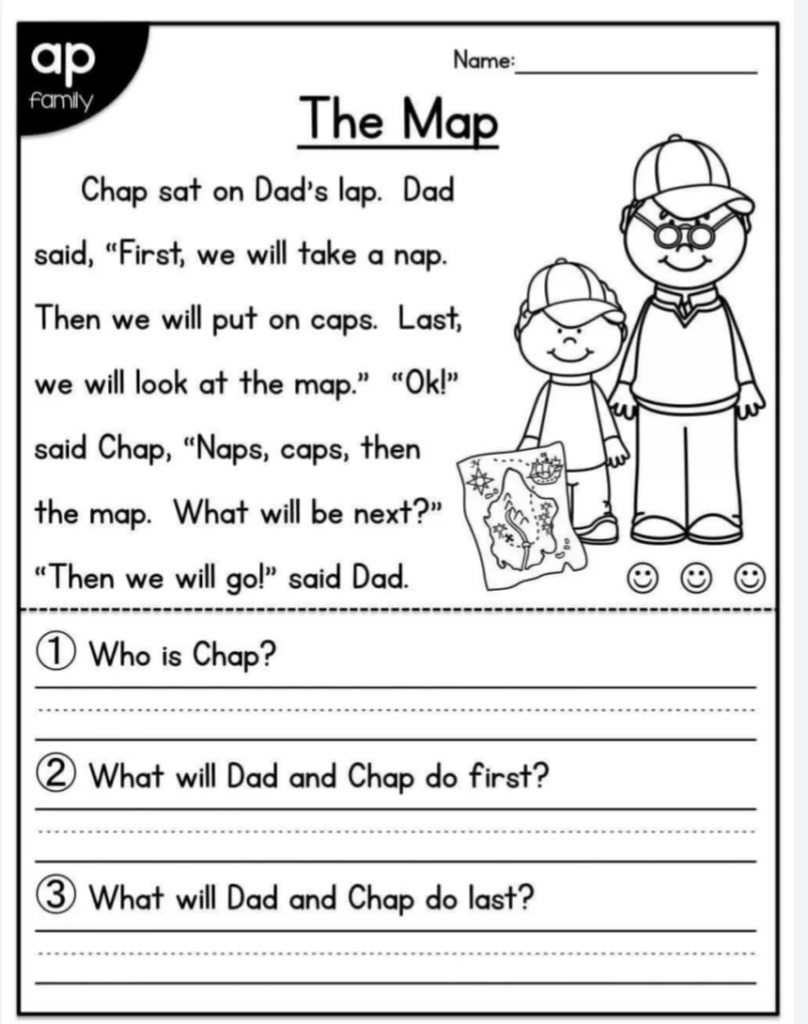 Free Printable Kindergarten Reading Worksheets