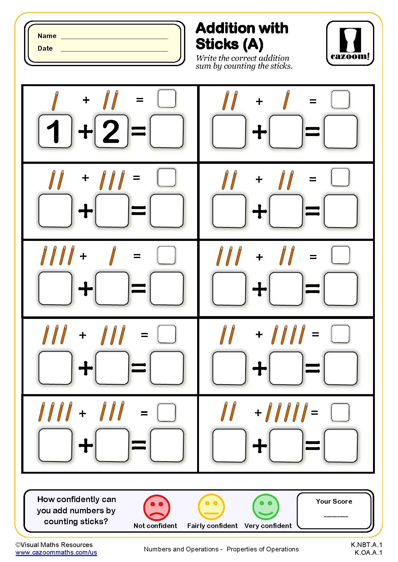 Free Printable Addition And Subtraction Worksheets For Kindergarten