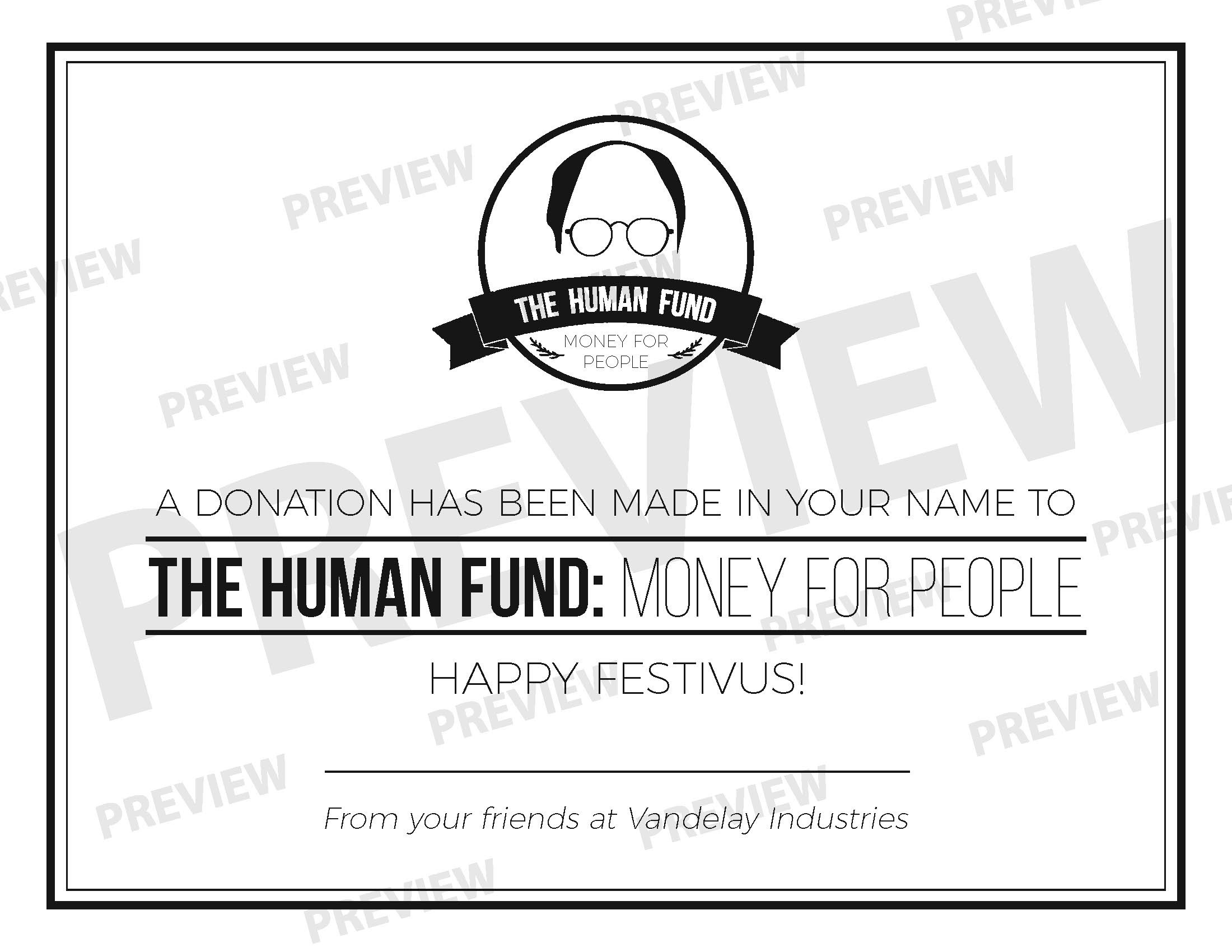 Last Minute Gift For Coworker Seinfeld Fan Present For Her Festivus Digital Gift For Him Instant Download Etsy