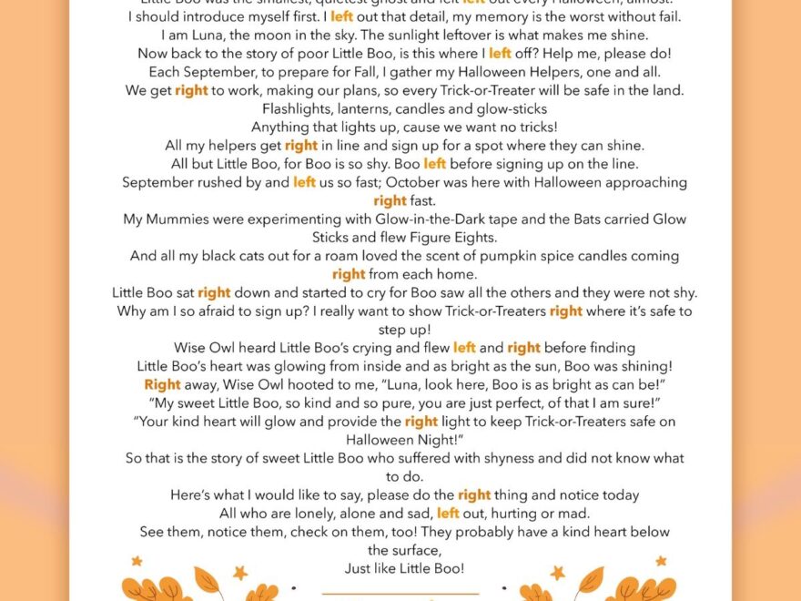 Left Right Pumpkin Passing Game Skip To My Lou