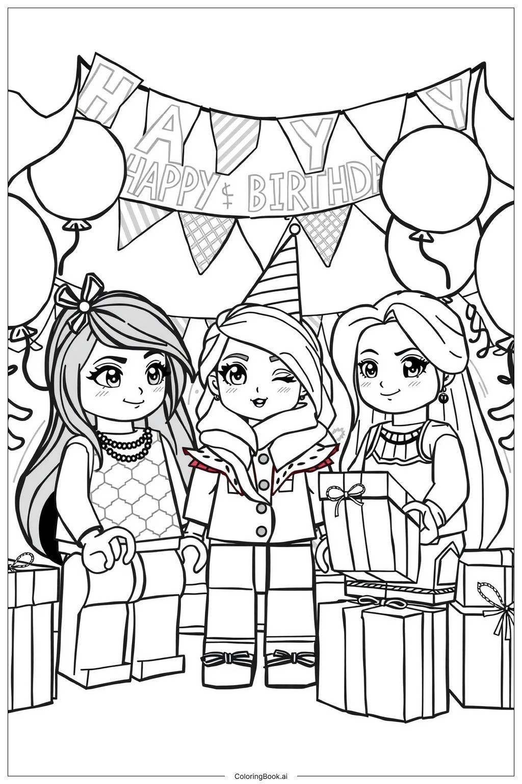 Lego Friends Printable Colouring Pages
