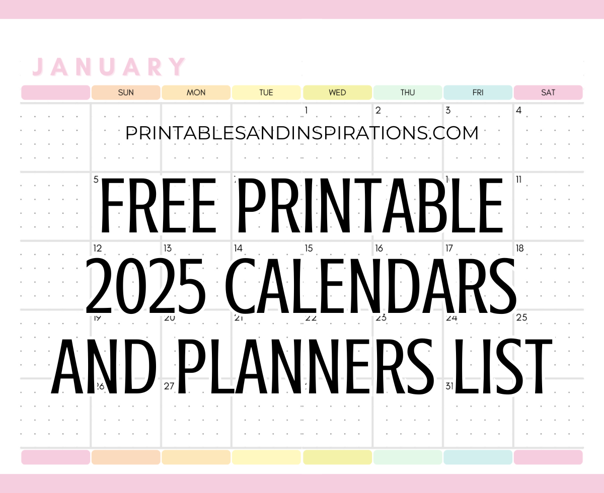 Free Printable 2025 Daily Planner Pages