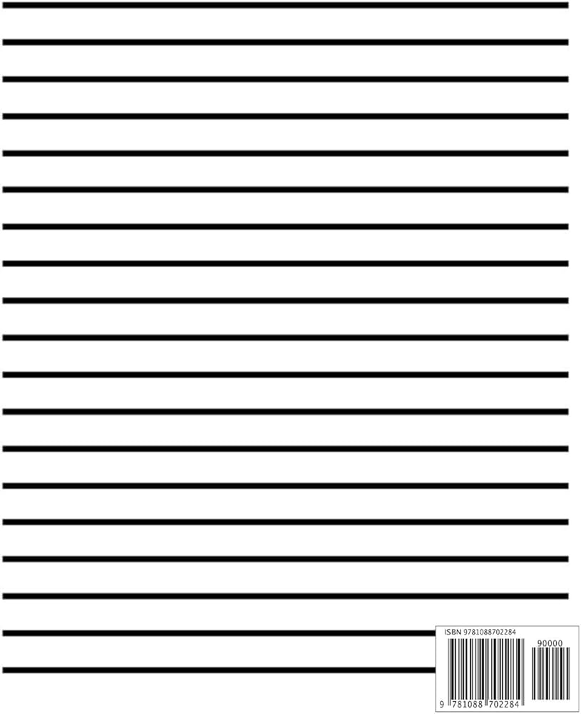 Low Vision Notebook Dark Lined Paper For Vision Impairment Softcover Big Thick Lines Large Pages Easy To Write In Perfect For School Or Work Journals Low Vision 9781088702284 Amazon Books