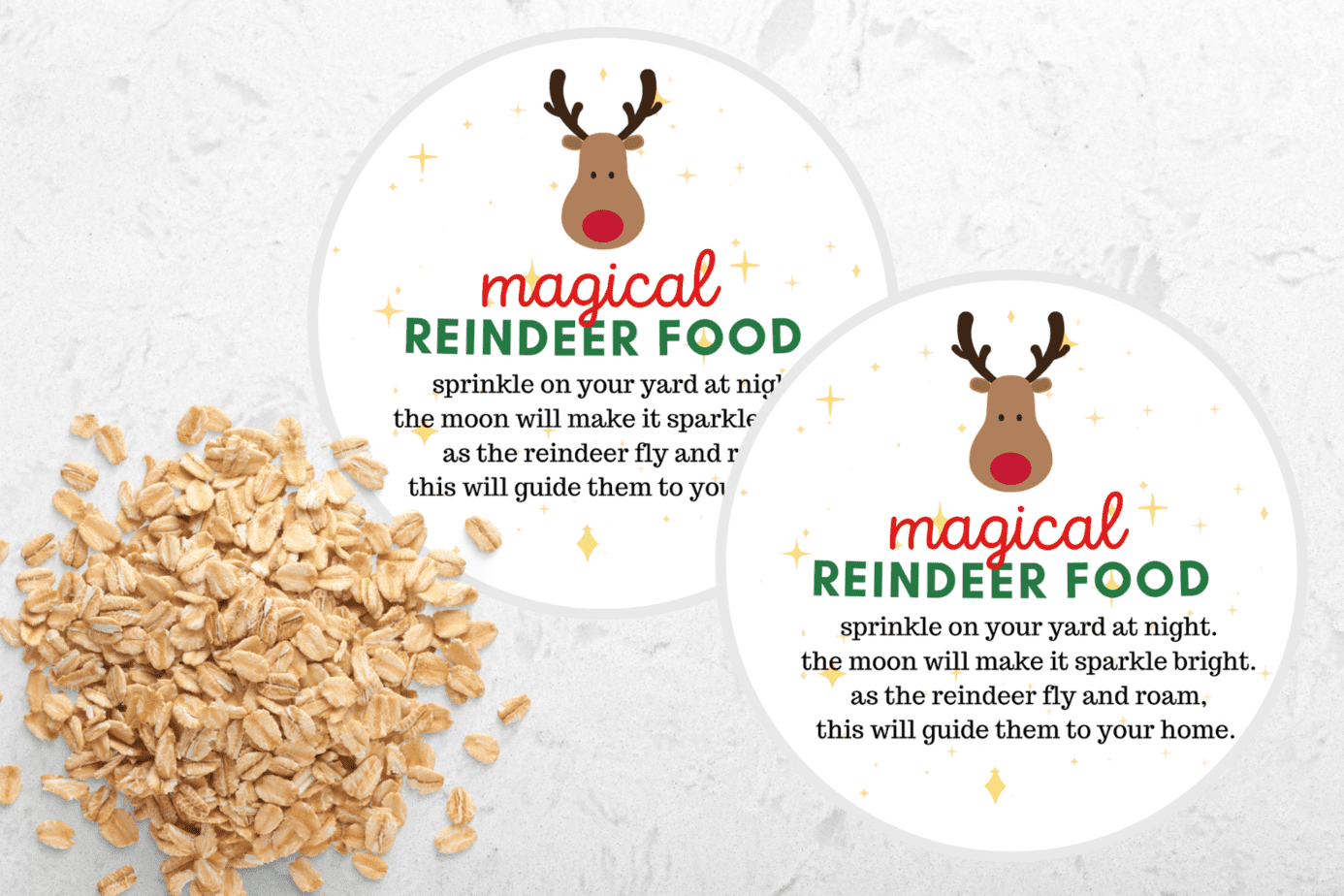 Reindeer Food Free Printable Tags