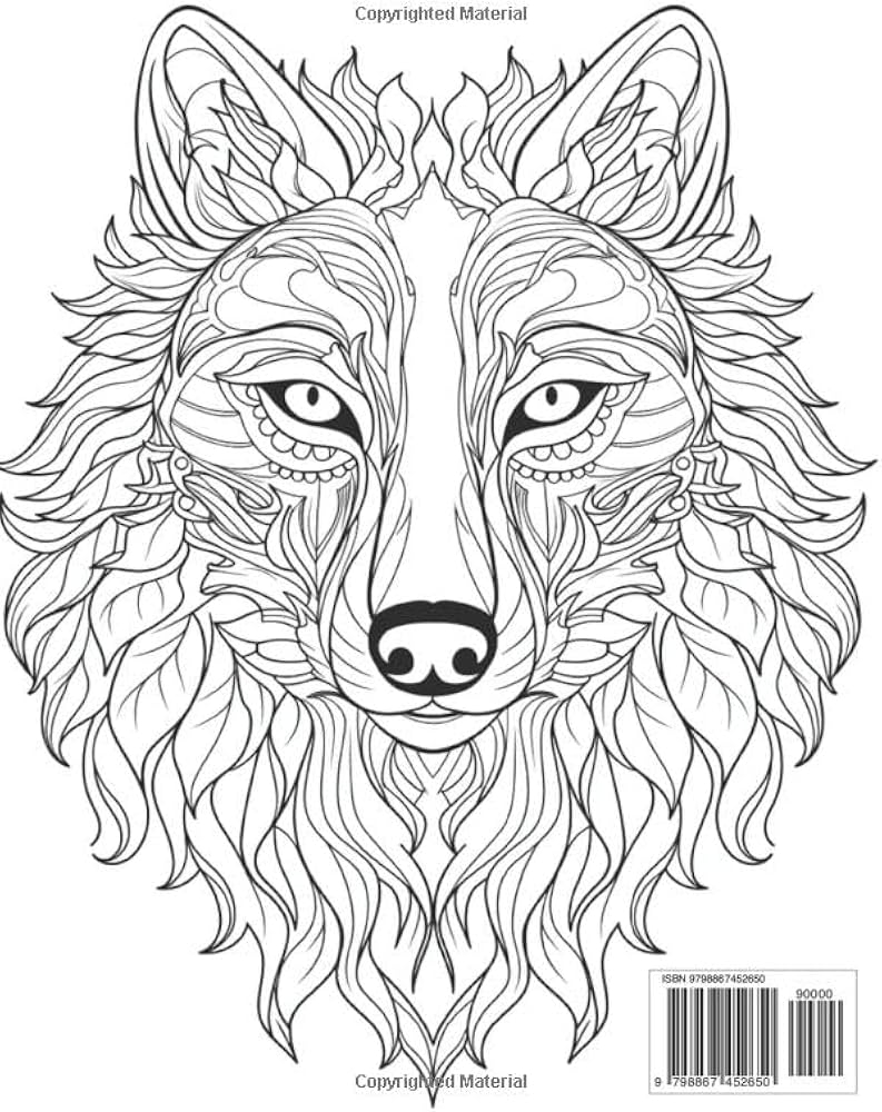 Mandala Wolves Coloring Pages For Adults Coloring Book For Adults Printable Stress Relief Anxiety Relief Gift Color Book Coloring Sheets Coloration By I Intricate Mandala Patterns For Adults Stonely Mr 